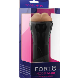 Forto Model M-80 Hard-Side Mouth Masturbator - Tan