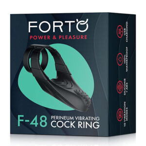 Forto F-48 Perineum Double C-Ring - Black