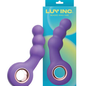 Luv Inc. Beaded Ring Vibrator - Purple