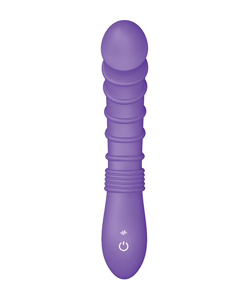 Luv Inc. Ribbed G-Spot Vibrator - Purple - Image 3