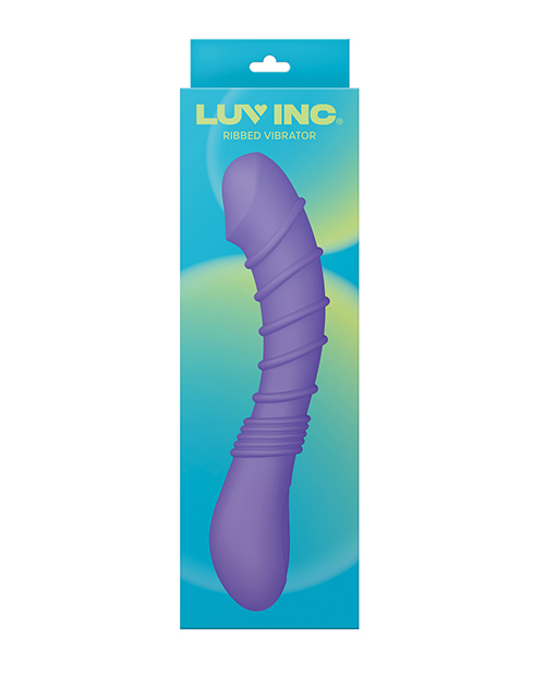 Luv Inc. Ribbed G-Spot Vibrator - Purple - Image 4