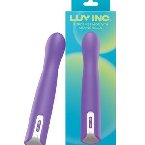 Luv Inc. G-Spot Vibrator w/Moving Beads - Purple