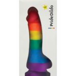 Pride Dildo w/Balls - Rainbow