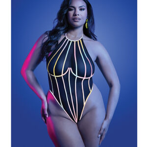 Solar Flare Flash Reflective Binding Halter Tie Teddy - Black QN