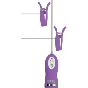 GigaLuv Vibro Clamps - 10 Functions Purple