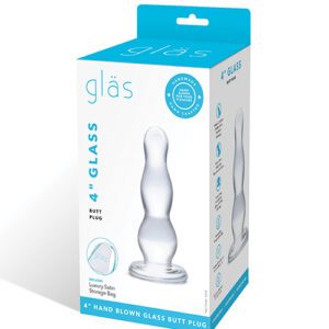 Glas 4" Butt Plug - Clear