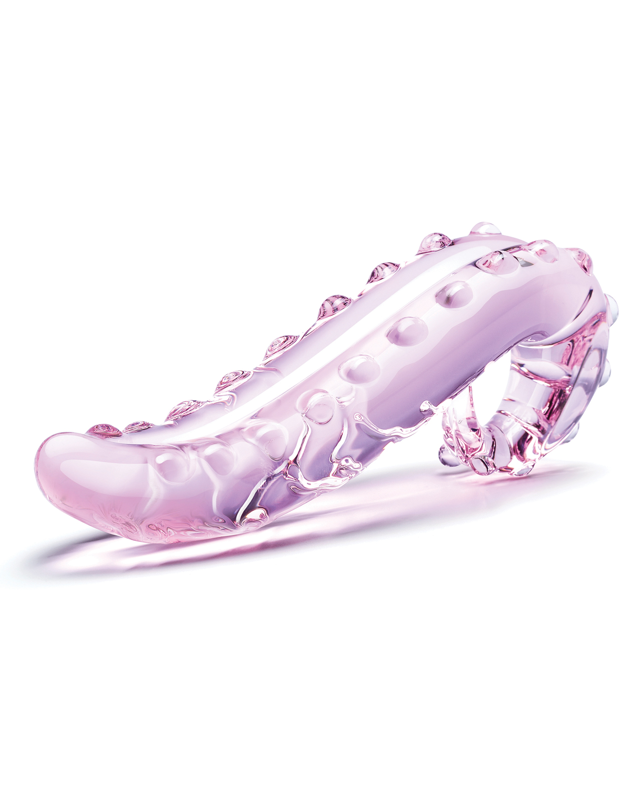 Glas 6" Lick-it Glass Dildo - Pink - Image 4