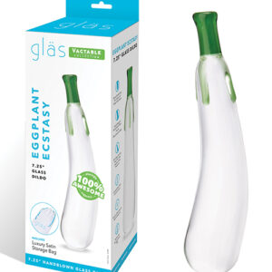 Glas 7.25" Dildo Eggplant Ecstasy