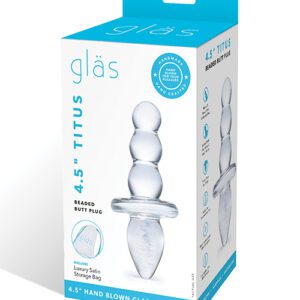 Glas Titus Beaded Glass Butt Plug