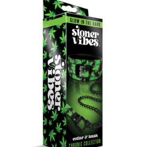 Stoner Vibes Glow in the Dark Collar & Leash
