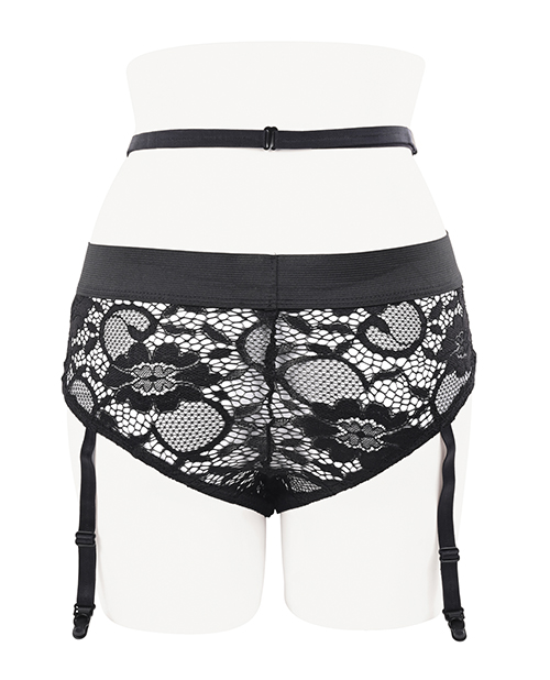 Gender X Snuggle Up Dual Motor Strap On Vibe w/Harness - Blue - Image 5