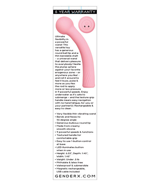 Gender X Flexi Wand - Pink - Image 3