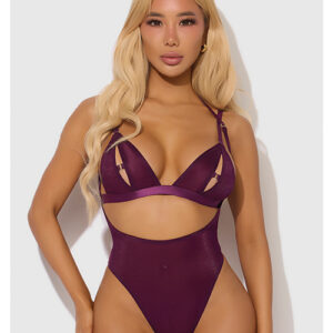 Yasmine Shimmer Mesh Slit Cup
