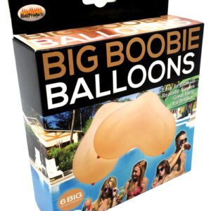 Big Boobie Balloons - Flesh Box of 6