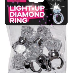 Light Up Diamond Ring - Pack of 5