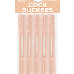 Cock Suckers Pecker Straws - Vanilla Lovers Pack of 10