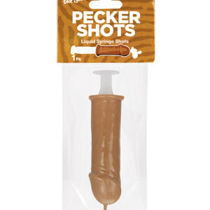 Pecker Shot Syringe - Brown