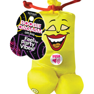 Boobie Orgasm Gift Bag - Yellow
