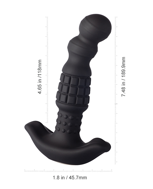 Pineapple Man Vibrating Prostate Massager - Black - Image 5