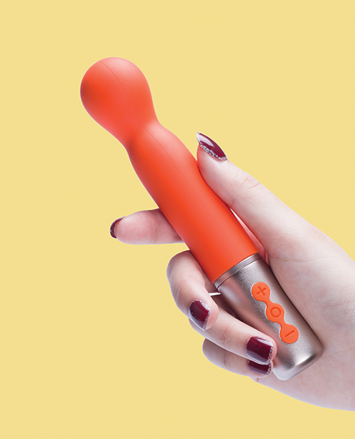 The Naughty Collection Interchangeable Heads Vibrator - Coral Bundle - Image 3