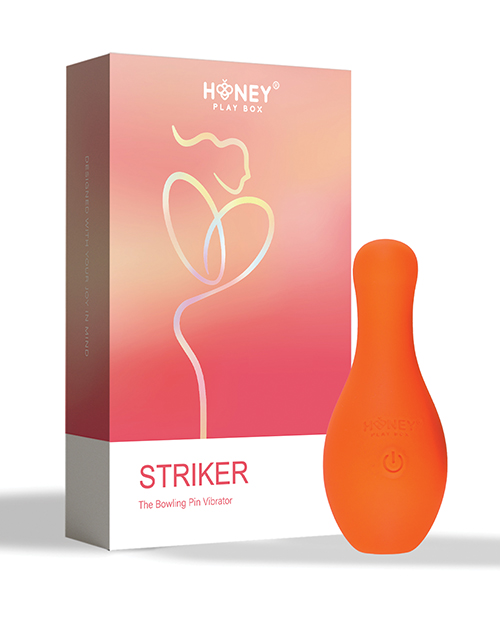 Striker the Bowling Pin Vibrator - Orange - Image 6