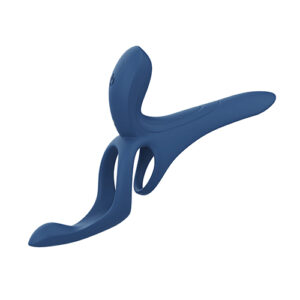 Pleasure Pivot App-Controlled Couples Vibrators - Navy Blue