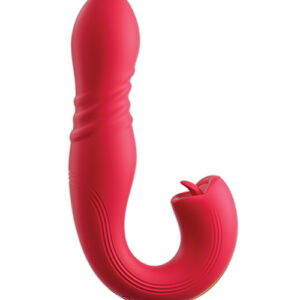 Joi Thrust 2 Thrusting G-Spot Vibrator & Clit Licker - Red