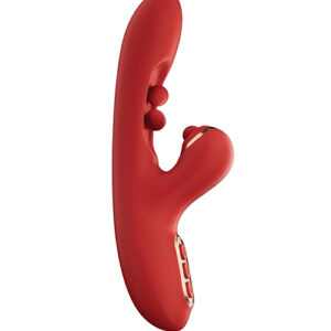 Tickler Wiggling G-Spot Vibrator & Tapping Clitoral Stimulator - Red