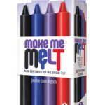 The 9's Make Me Melt Sensual Warm Drip Candles - Passion Tones Pack of 4