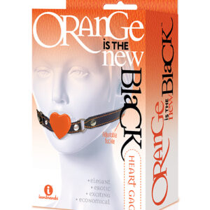 The 9's Orange is the New Black Silicone Heart Gag