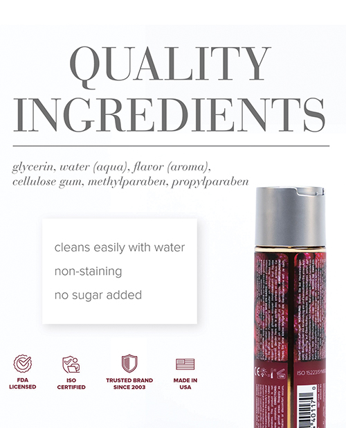 JO H2O - Raspberry Lubricant 4 oz - Image 2