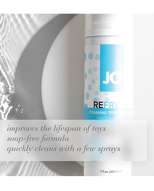 JO Refresh Foaming Toy Cleaner - Fragrance Free Hygiene 7 oz - Image 3