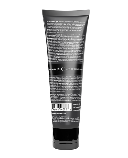JO Masturbation Cream Fragrance Free Body 4 oz - Image 2