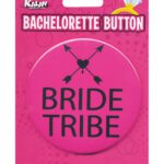 Bachelorette Button - Bride Tribe Pink/Black