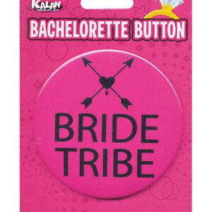 Bachelorette Button - Bride Tribe Pink/Black