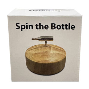 Spin The Bottle - Silver/Wood