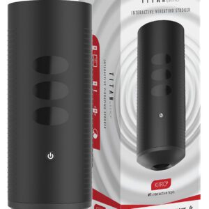 Kiiroo Titan Interactive Vibrating Stroker - Black
