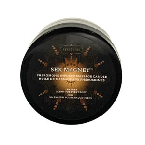Kama Sutra Sex Magnet Pheromone Mini Massage Candle - Leather - 1.7 oz