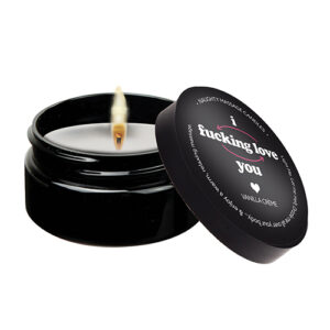 Kama Sutra Mini Massage Candle - 2 oz I F*cking Love You