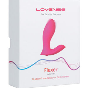 Lovense Flexer Dual Panty Vibrator - Pink