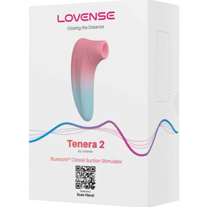 Lovense Tenera 2 Bluetooth Clitoral Suction Stimulator - Pink/Blue