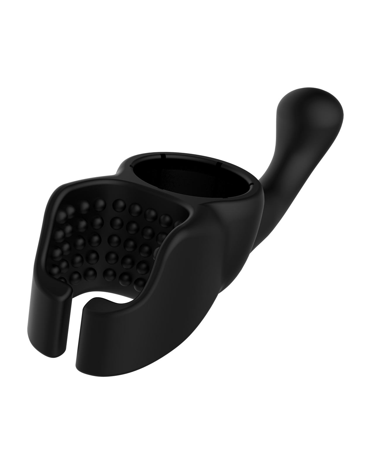 Lovense Domi Flexible Rechargeable Mini Wand Male Attachment - Black - Image 4