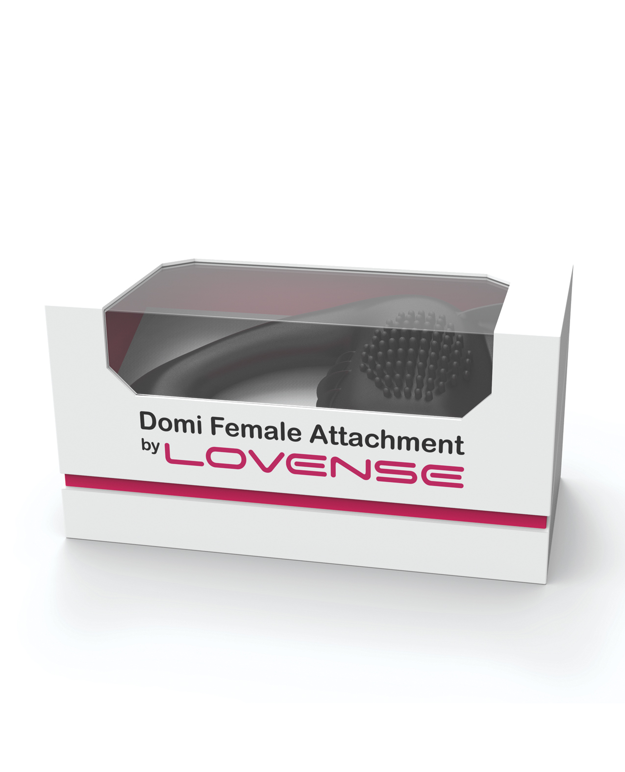 Lovense Domi Flexible Rechargeable Mini Wand Female Attachment - Black