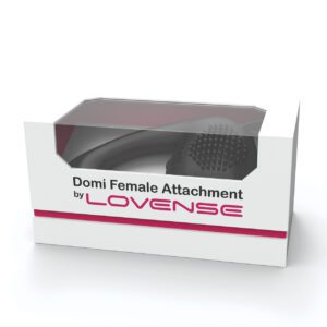 Lovense Domi Flexible Rechargeable Mini Wand Female Attachment - Black