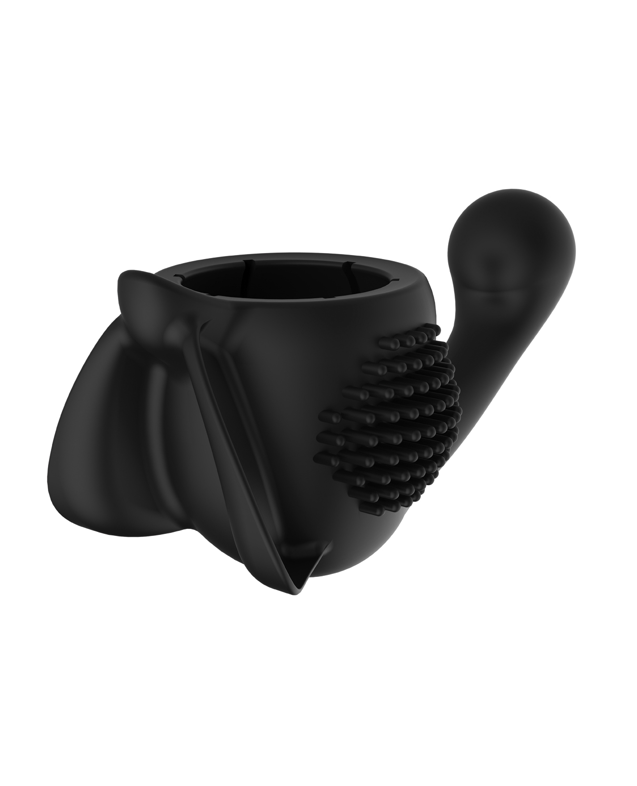 Lovense Domi Flexible Rechargeable Mini Wand Female Attachment - Black - Image 4