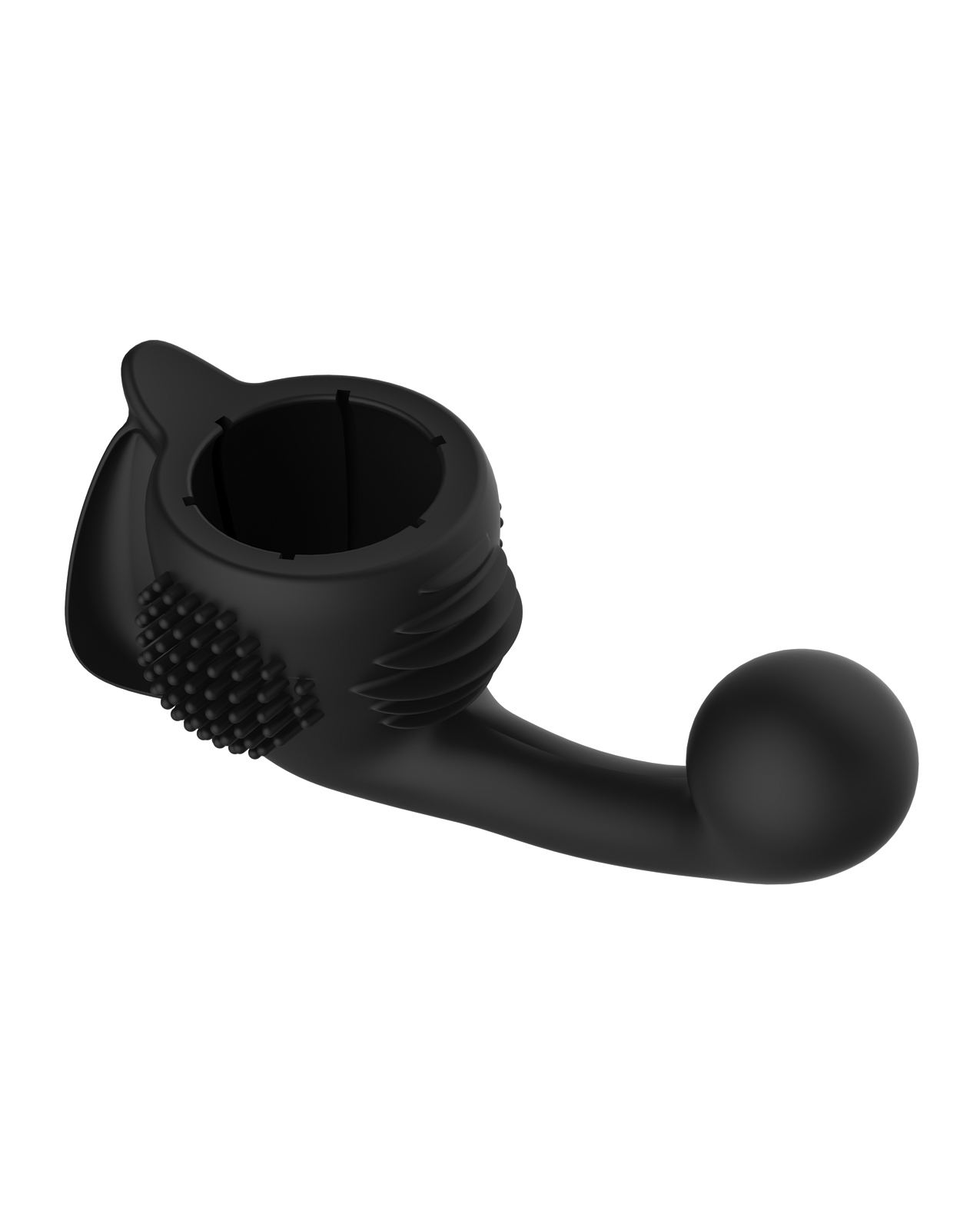 Lovense Domi Flexible Rechargeable Mini Wand Female Attachment - Black - Image 5