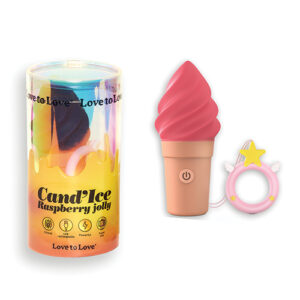 Love to Love Cand'ice Ice Cream Cone Stimulator - Raspberry Jolly