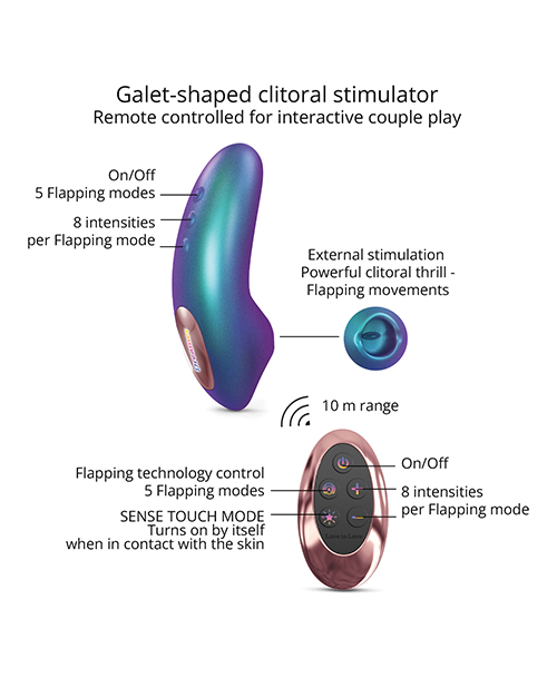 Love to Love Dreamer Mini Tongue Flicker - Iridescent Turquoise - Image 4