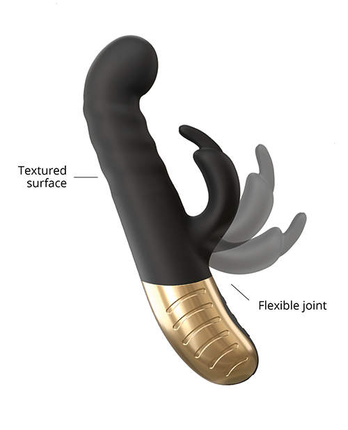 Dorcel G-Stormer Thrusting G Spot Rabbit - Black/Gold - Image 5