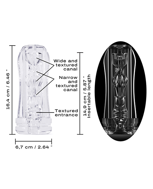 Dorcel Deep Blow Multi Sensation Sleeve - Clear - Image 5